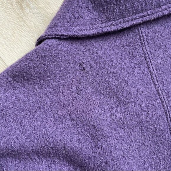GELCO Vintage Wool Button Front Cropped Jacket Purple 16 UK - Picture 7 of 12